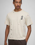 Boxy 13 Embroidered Paint Splatter T-Shirt