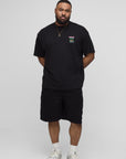 Plus Oversized Extended Neck Embroidered Miami Palm Tree T-Shirt