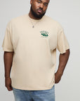 Plus Oversized Monaco Racing Print T-Shirt