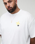 Plus Oversized Cross Embroidery T-Shirt