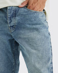Tapered Fit Rigid Washed Jeans