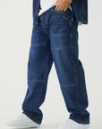 Relaxed Rigid Washed Carabiner Jeans