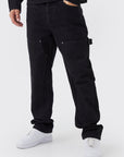 Straight Leg Carpenter Black Jeans