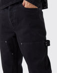 Straight Leg Carpenter Black Jeans