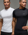 Man Active Muscle Fit Raglan Performance T-Shirt 2 Pack