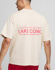 Oversized Lake Como Text Graphic T-Shirt