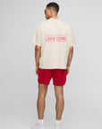 Oversized Lake Como Text Graphic T-Shirt