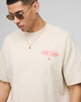 Oversized Lake Como Text Graphic T-Shirt