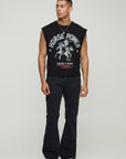 Oversized Boxy Western Graphic Vest