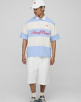 Oversized Amalfi Striped Rugby Polo