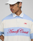 Oversized Amalfi Striped Rugby Polo
