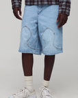 Regular Fit Western Rivet Denim Jorts