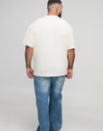 Plus Oversized Extended Neck French Riviera T-Shirt
